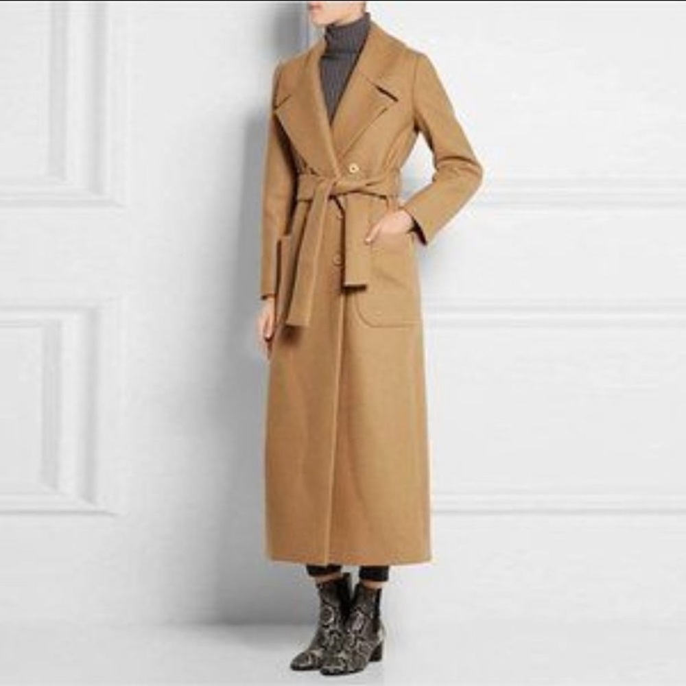 Women's Daph Elegant Coat Belt Camel